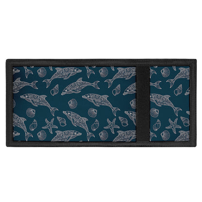 Vintage Dolphins Pattern Print Trifold Wallet