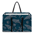 Vintage Dolphins Pattern Print Utility Tote Bag