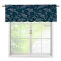 Vintage Dolphins Pattern Print Window Valance