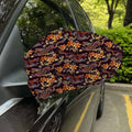 Vintage Dragon Flower Pattern Print Car Side Mirror Covers