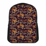 Vintage Dragon Flower Pattern Print Casual Backpack