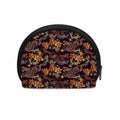 Vintage Dragon Flower Pattern Print Coin Purse