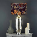 Vintage Dragon Flower Pattern Print Drum Lamp Shade