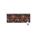 Vintage Dragon Flower Pattern Print Extended Mouse Pad