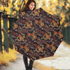 Vintage Dragon Flower Pattern Print Foldable Umbrella