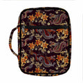 Vintage Dragon Flower Pattern Print Front Pocket Bible Bag
