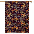 Vintage Dragon Flower Pattern Print House Flag