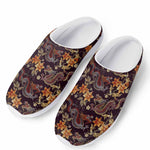 Vintage Dragon Flower Pattern Print Mesh Casual Shoes