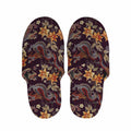 Vintage Dragon Flower Pattern Print Slippers