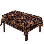 Vintage Dragon Flower Pattern Print Tablecloth