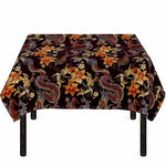 Vintage Dragon Flower Pattern Print Tablecloth