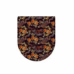 Vintage Dragon Flower Pattern Print Toilet Lid Cover