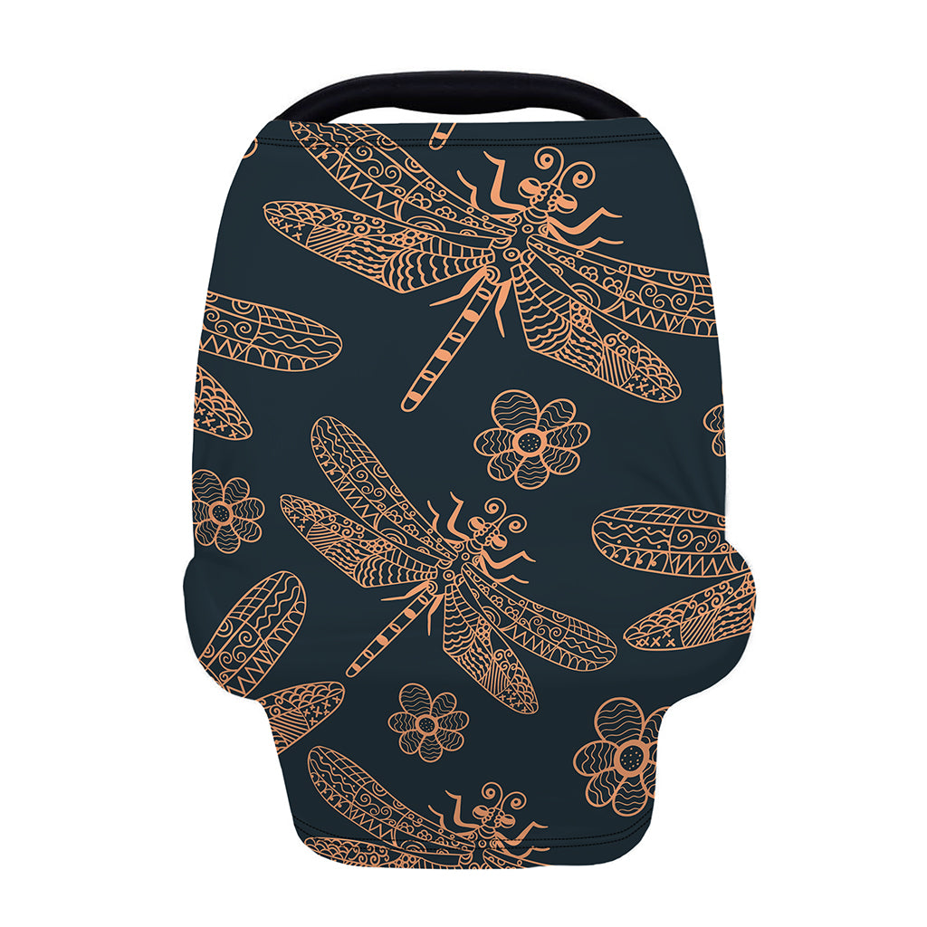 Vintage Dragonfly Pattern Print Baby Seat Cover