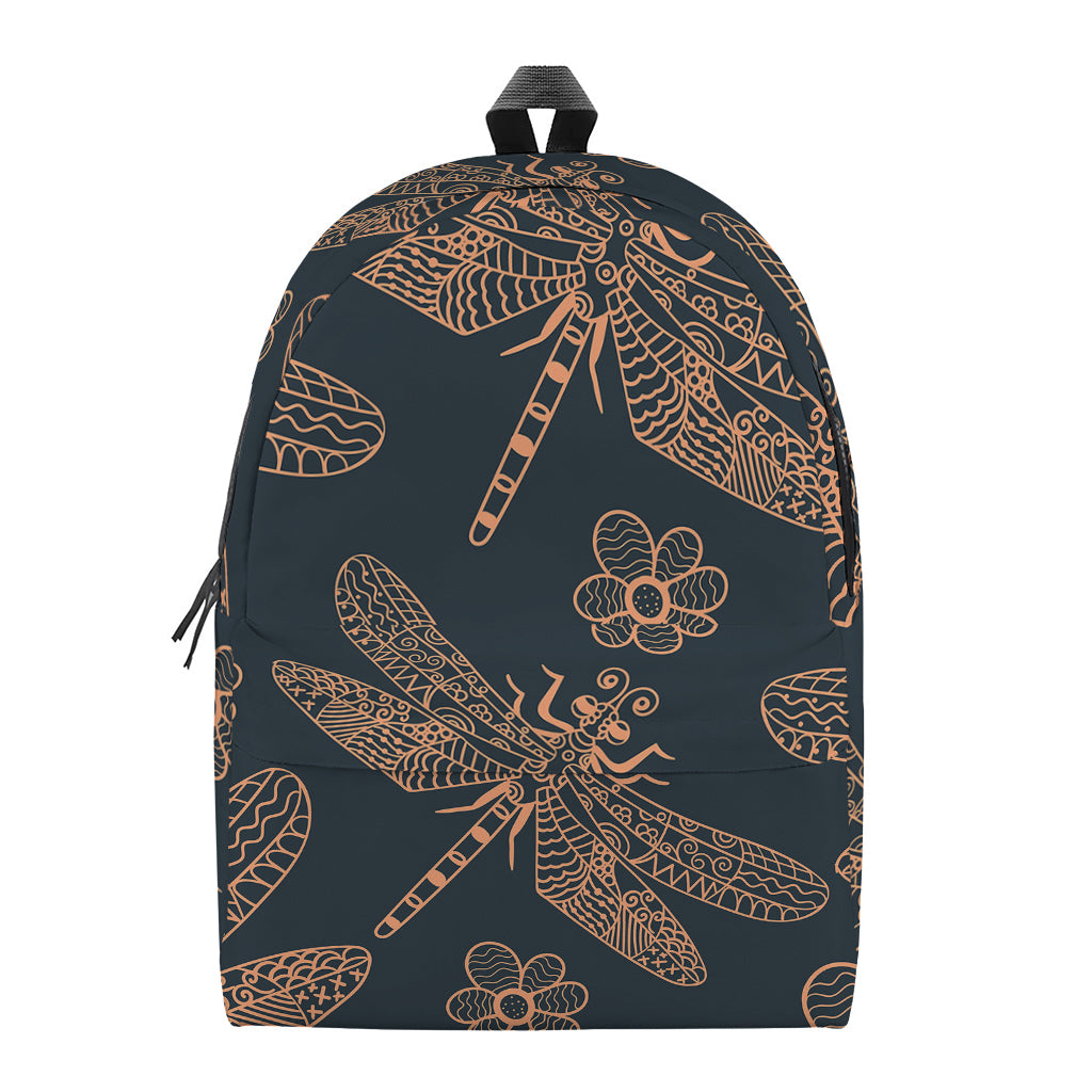 Vintage Dragonfly Pattern Print Backpack
