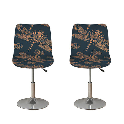 Vintage Dragonfly Pattern Print Bar Stool Covers