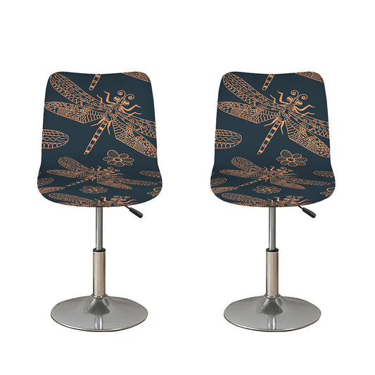 Vintage Dragonfly Pattern Print Bar Stool Covers