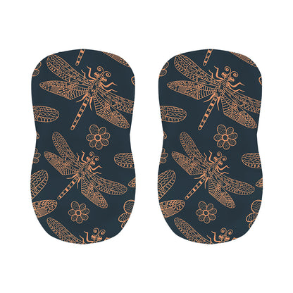 Vintage Dragonfly Pattern Print Bar Stool Covers