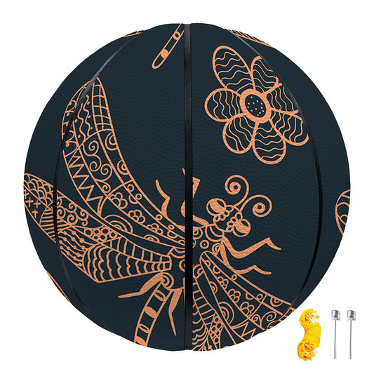 Vintage Dragonfly Pattern Print Basketball