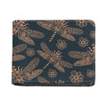 Vintage Dragonfly Pattern Print Bifold Wallet