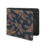 Vintage Dragonfly Pattern Print Bifold Wallet