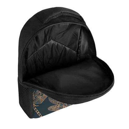 Vintage Dragonfly Pattern Print Casual Backpack