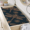 Vintage Dragonfly Pattern Print Changing Pad Cover