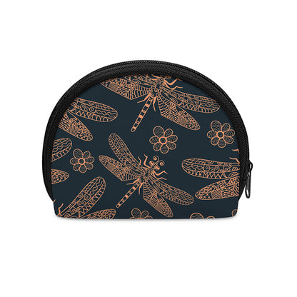 Vintage Dragonfly Pattern Print Coin Purse