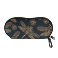 Vintage Dragonfly Pattern Print Glasses Case