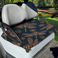 Vintage Dragonfly Pattern Print Golf Cart Seat Cover