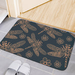 Vintage Dragonfly Pattern Print Indoor Door Mat