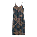 Vintage Dragonfly Pattern Print Jersey Midi Cami Dress
