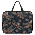 Vintage Dragonfly Pattern Print Laptop Sleeve With Handle