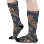 Vintage Dragonfly Pattern Print Long Socks