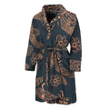 Vintage Dragonfly Pattern Print Men's Bathrobe