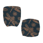 Vintage Dragonfly Pattern Print Office Chair Cover