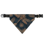 Vintage Dragonfly Pattern Print Over The Collar Dog Bandana