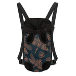 Vintage Dragonfly Pattern Print Pet Carrier Backpack