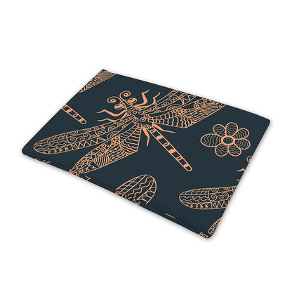 Vintage Dragonfly Pattern Print Pet Cooling Mat Cover