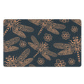 Vintage Dragonfly Pattern Print Polyester Doormat