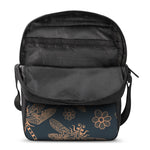 Vintage Dragonfly Pattern Print Rectangular Crossbody Bag