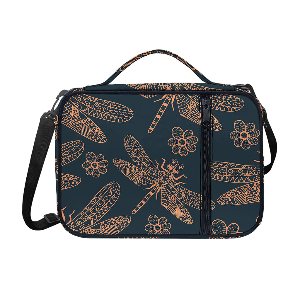 Vintage Dragonfly Pattern Print Shoulder Strap Bible Bag
