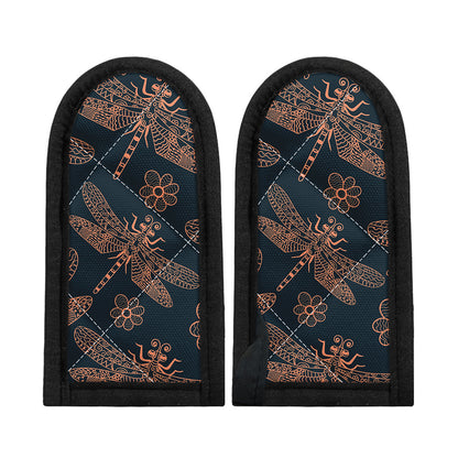 Vintage Dragonfly Pattern Print Skillet Handle Cover