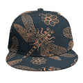 Vintage Dragonfly Pattern Print Snapback Cap
