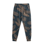 Vintage Dragonfly Pattern Print Sweatpants