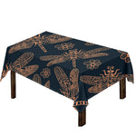 Vintage Dragonfly Pattern Print Tablecloth