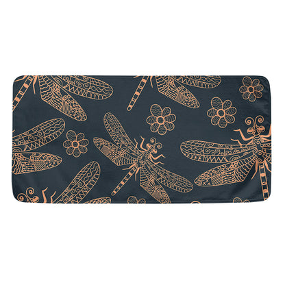 Vintage Dragonfly Pattern Print Towel