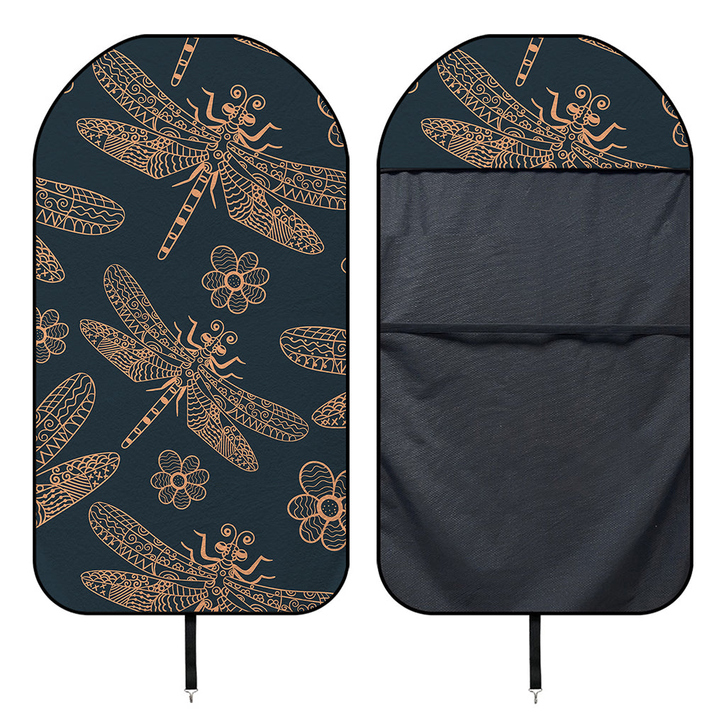 Vintage Dragonfly Pattern Print Waterproof Car Seat Cover