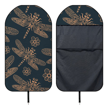 Vintage Dragonfly Pattern Print Waterproof Car Seat Cover