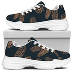 Vintage Dragonfly Pattern Print White Chunky Shoes