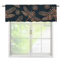 Vintage Dragonfly Pattern Print Window Valance